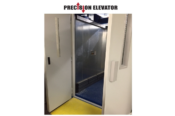 Precision Elevator based in Covington, LA installed Hidral's 1500lb pitless material lift at the Convention Center and Visitors Bureau in Gray, LA.